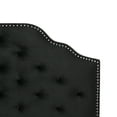 thumbnail image 6 of Luella Button Tufted Full/Queen Headboard, Black Velvet, 6 of 7