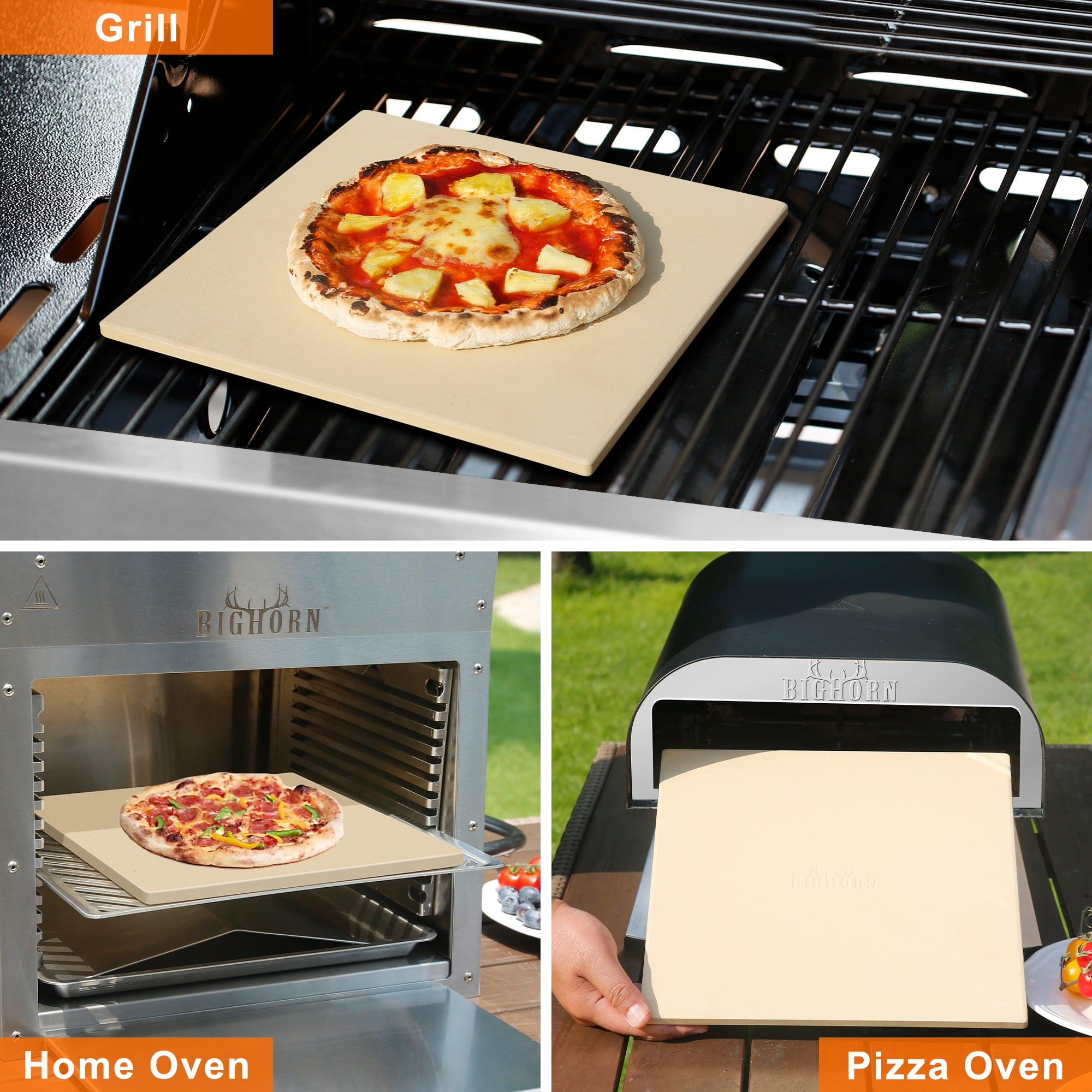 ヴァンガード ConneR-ChLp カレット RR 4枚セット Big Horn Outdoor, Pizza Stone, 12 inch Cordierite for Oven