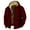 Wine, variant on Men's Hooded Jacket for Autumn Winter Warmth Comfortable Casual Outerwear Sports Coat Fashion Trend Workwear Men's Trench Coat Plus Size Winter Cardigan for Men