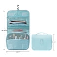 thumbnail image 3 of Fashion Portable Large Capacity Organizer Case Multi-layer Travel Organizer Hook Wash Bag Hanging Cosmetic Bags Makeup Bags Storage Toiletry Bag Cosmetic Cases BEIGE, 3 of 8