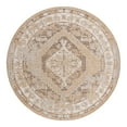 thumbnail image 3 of Unique Loom Outdoor Traditional Collection Area Rug - Valeria (7' 10" Round Natural/Ivory), 3 of 7
