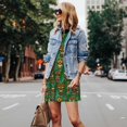 thumbnail image 4 of Logiee Mask And Palm Leaves Print Summer Dresses for Women,Beach Sleeveless Flowy Pocket Tshirt Tank Sundresses,Women's Sleeveless Dress, 4 of 7