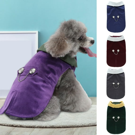 AURORA TRADE Pet Tuxedo Dog Suit, Stylish Suit Bow Tie Costume, Wedding Shirt Formal Tuxedo Gentleman Outfit with Black Tie, Dog Prince Wedding Bow Tie Suit for Small Medium Dogs Boys