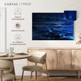 thumbnail image 5 of Elephant Stock Water Drop Ripple Wall Art - Horizontal Canvas Wall Art - Lobby Wall Decor - Nature Canvas - Blue And Black Decor - 36" x 24", 5 of 8