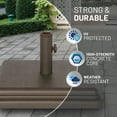 thumbnail image 4 of US Weight 40 LB Umbrella Base - Weighted Base for Use with Patio Table - For Poles Sizes 1.3-1.75", 4 of 6