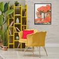 thumbnail image 3 of Stupell Industries Cat Peeking Rose Bouquet Animals & Insects Painting Black Framed Art Print Wall Art, 24 x 30, 3 of 10