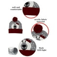 thumbnail image 4 of Lighted Knit Cap for Christmas, Acrylic Wool Hat with Pom Pom and LED Lights, Festive Gift Idea for Holiday Season(Y), 4 of 6