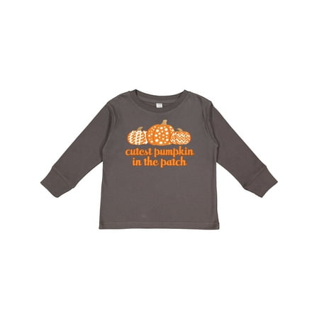 

Inktastic Cutest Pumpkin in the Patch Gift Toddler Boy or Toddler Girl Long Sleeve T-Shirt