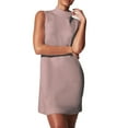 thumbnail image 2 of Dress for Women 2024 Summer Sleeveless Turtleneck Dress Casual A Line Tank Dress With Pockets Womens Loose Sundress, 2 of 7