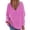 Hot Pink, variant on Black Womens Sweaters V Neck Soft Lightweight Long Sleeve Sweater, Basic Knit Pullover for Casual Daily Wear, Business, Travel and Everyday Layering 3XL