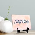 thumbnail image 4 of 'Staff Only' Table Sign with Easel Stand, 6" x 8", 4 of 4