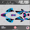 Cyan-magenta, variant on Kalair GFX Graphics Kit for Honda CRF230F (2003-2007) Evader Series