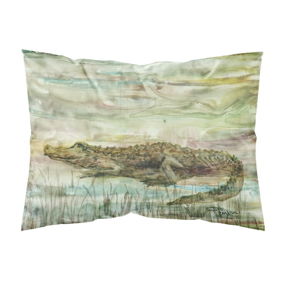 Alligator Sunset Fabric Standard Pillowcase