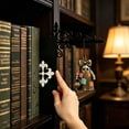 thumbnail image 4 of Patchwork Ghost Bookends, 7.87 x 5.91 In Vintage Dark Halloween Shelf Decor for Study Bedroom Cafe Bookstore Reading Nook Display, 4 of 6