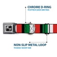 thumbnail image 4 of Buckle-Down Pet Collar, Dog Collar Metal Seatbelt Buckle, Italy Flags, 15 to 24 Inches 1.0 Inch Wide, 4 of 7
