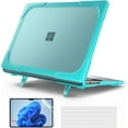 thumbnail image 1 of Case for 13.8 Inch Microsoft Surface Laptop 7 2024 Model 2036, Heavy Duty Plastic Hard Shell Laptop Cover with Kickstand, Keyboard Skin, Screen Protector, 1 of 5