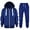 Blue, variant on Krdevn Baby Kids Long Sleeve Color Solid Zip Up Hoodie Sweatshirt Top Girls Coat Jackets and Pants with Pocket,Kids Outfit,11-12 Years