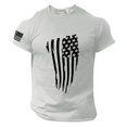thumbnail image 2 of Baqcunre Mens Shirts,Mens Independence Day Flag Casual Soft And Comfortable Small Printed Cotton T Shirt With Rund Neck And Short Sleeves,Going Out Tops Graphic Tees Men T Shirts for Man Grey XL, 2 of 5