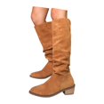 thumbnail image 3 of Boots for Women,Autumn Winter Pointed Toe Mid Calf Boots Casual Comfortable Warm Stylish On Footwear For Daily Outings,Knee High Boots Women,Brown7.5, 3 of 9