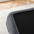 thumbnail image 4 of Leumius Futon Sofa Bed,Convertible Corduroy Boneless Couch with Cup Holders & Pocket,2-in-1 Foldable Sleeper Sofa for Living Room, Small Spaces, Bedroom, No Assembly,Gray, 4 of 10