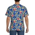 thumbnail image 2 of Naloa Cute Popcorn Men's T-Shirt Sport T-shirt Men's Basic Tee Casual Men's Shirt, Round Neck, Short Sleeves - Large, 2 of 5
