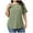 Green, variant on Women Pit Striped Shirts Oversized Loose Short Sleeve Comfy Tops Summer Dressy Casual Business Blouses