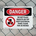 thumbnail image 5 of (2 Pack) Do Not Place Objects On Top OSHA Danger Sign 18 Inch X 12 Inch Plastic Sign, Weather Resistant, UV Protected for Workplace, Business, and Construction Site, Made in the USA, 5 of 8