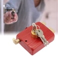 thumbnail image 3 of Serrure de Porte Mécanique Serrure de Sécurité Robuste Serrure à Pêne Dormant Serrure de Sécurité Extérieure pour Porte avec Clé, Loquet à Pêne Dormant pour Porte d'Entrée Rouge, 3 of 9