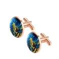 thumbnail image 2 of Frog Stylish Men's Cufflinks for Formal Attire, Shirt Clip, Stainless Steel, Ideal for Business Meetings, 2 of 6
