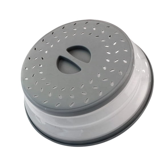 Cubierta antisalpicaduras plegable para microondas JYYHSF, 22 cm, gris
