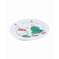 Zrike Brands Hello Kitty Christmas Winter Melamine Dinnerware Christmas Tree, Platter, 15.75in W x 12in L