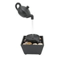 thumbnail image 4 of Desktop Water Fountain, Battery Power Supply Floating Teapot Waterfall Tabletop Decoration Relaxation Compact with Stones for Bedroom, 4 of 8