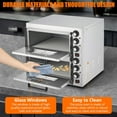 thumbnail image 3 of Electric Pizza Oven,Commercial Pizza Oven Countertop,Home kitchen Stainless Steel Electric Pizza Oven, Indoor Pizza Maker with Crumb Tray, Timer, Single Deck Layer Pizza Cooker for Restaurant, 3 of 7