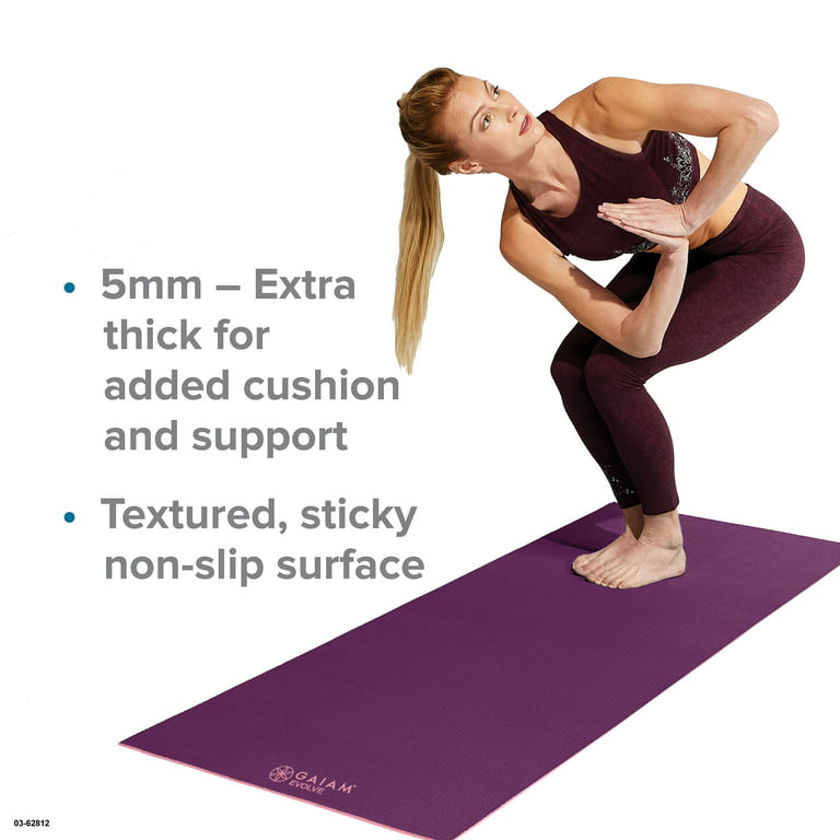 Gaiam Yoga Mat, Red, 5mm - Walmart.com