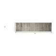 thumbnail image 6 of HomeRoots 12' Ivory Gray And Black Abstract Distressed Runner Rug With Fringe, 6 of 6
