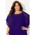 thumbnail image 4 of Catherines Women's Plus Size Embellished Poncho, 4 of 6