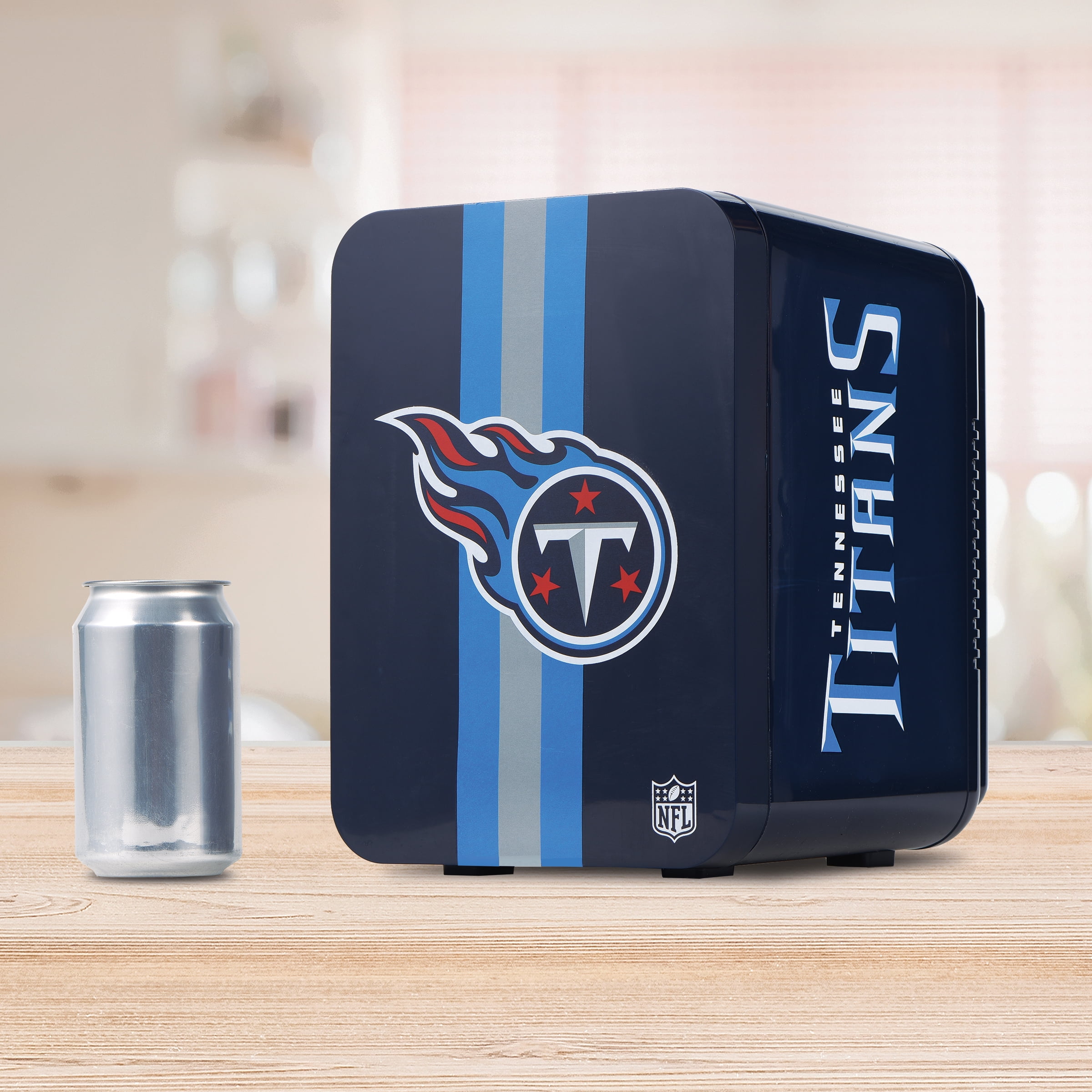 NFL Tennessee Titans Mini Fridge, Navy, 4L, 6 Cans