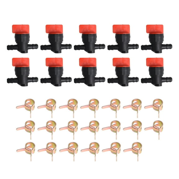 LABLT 10-Pack 1/4 in-Line Straight Fuel Cut Off Shut Off Valve Replacement for Briggs & Stratton 494768