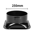 thumbnail image 3 of Leke Air Ventilation Adapter ABS Black Flange Duct Fan Hose Connector Abs For Kitchen Hood Ventilator Pipe Connecting Exhaust Outlets, 3 of 9