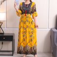 thumbnail image 1 of MYG Robe Longue Bohème d'Été Large Robe Maxi Swing Voyage Thaïlande Robe de Plage, 1 of 8