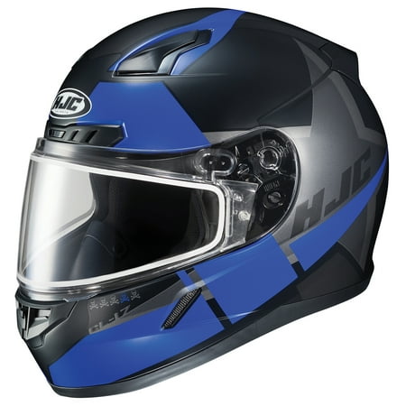 - HJC CL-17 Boost Snow Helmet with Dual Lens Shield Semi-Flat Blue (MC-2SF) (Blue, Small)