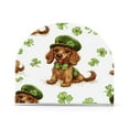 thumbnail image 6 of Qxltty St Patricks Dachshund in A Shamrock Hat Pattern Acrylic Napkin Holder Set of 2 Transparent Dining Table Kitchen Cafeteria Home Decor 4.1x4.9x1.97in, 6 of 9