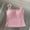 Pink, variant on Women's Lace Trim Cami Crop Top Button Front Spaghetti Strap Y2k Tops