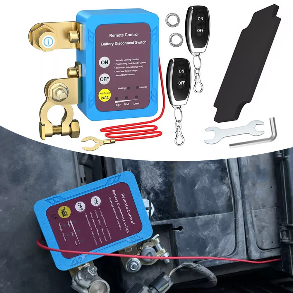 CENL Car Remote Battery Disconnect Switch 12V 240A Battery Kill Switch Auto RVs Truck