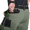 thumbnail image 6 of Quick Dry Breathable Tactical Cargo Shorts for Men Durable Lightweight Urban Casual Bottoms Outdoor Hiking Fishing Shorts (No Belt), #03 Green, S, 6 of 7