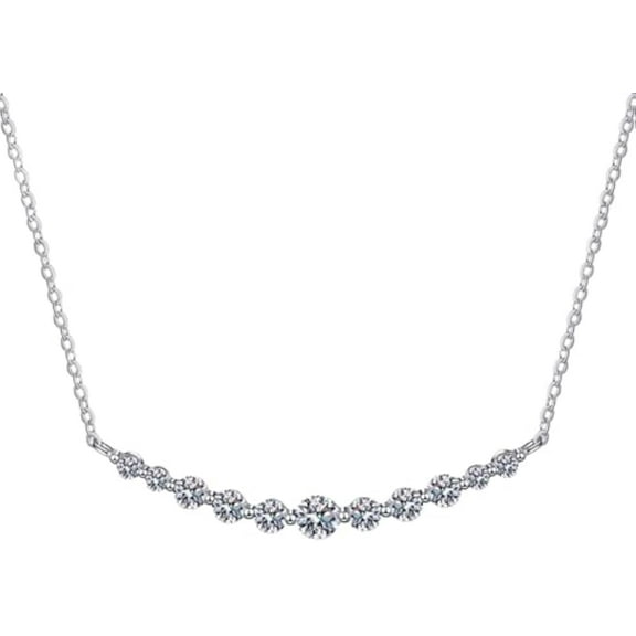 Total 1.1 Carat Moissanite Pendant Necklace Women's Diamond Necklace Lab Diamond Pendants for Necklaces Lady Moissanite Necklace for Wife Diamond Chains Lab Diamond Necklace