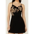 thumbnail image 3 of Idyllwind Women's Bee Embroidered Beaded Mini Dress Black X-Large  US, 3 of 4