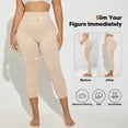 thumbnail image 6 of Athlemo Plus Size Women Anti Women Compression Leggings Body Shaper High Waist Tummy Control Thigh Sculpting Slimmer Shapewear, 6 of 7