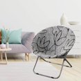 thumbnail image 1 of Housses de Chaise Ronde Lavables Protecteur de Dossier de Chaise Housse Universelle Amovible, 1 of 9