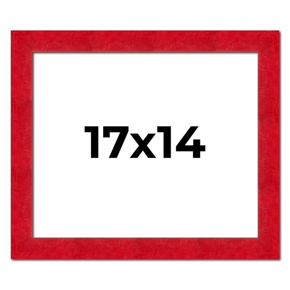 17x14 Frame Red Burl Solid Wood Picture Frame Width 1.75 Inches | Interior Frame Depth 0.5 Inches |
